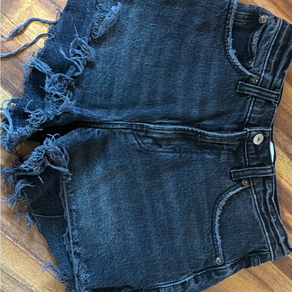 Frayed Denim Shorts